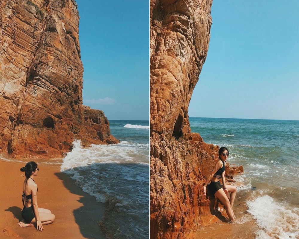 Du khách tha hồ thả dáng quyến rũ 